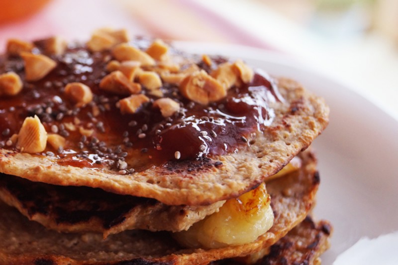 PANCAKES DE AVENA