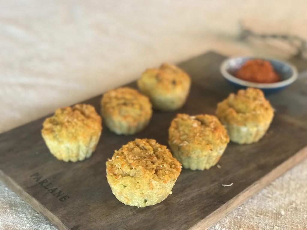 BUÑUELOS DE QUINOA CON KETCHUP CASERO