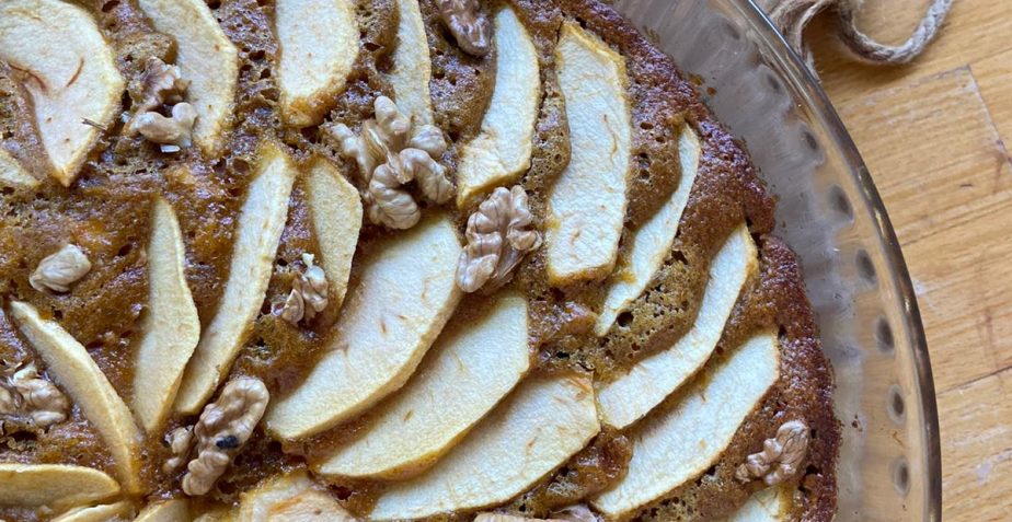 Pastel de manzana y calabaza